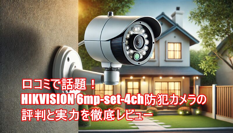 HIKVISION 6mp-set-4ch 防犯カメラレビュー