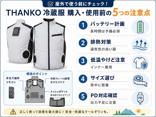 5つの注意点