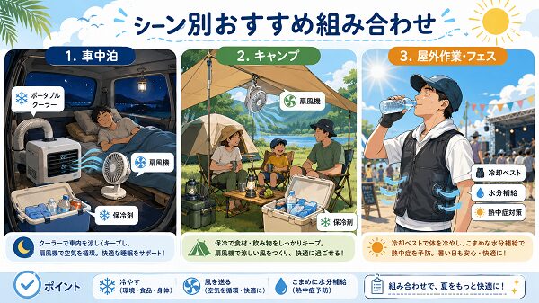 シーン別おすすめ組み合わせ
