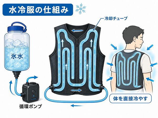 水冷服 仕組み